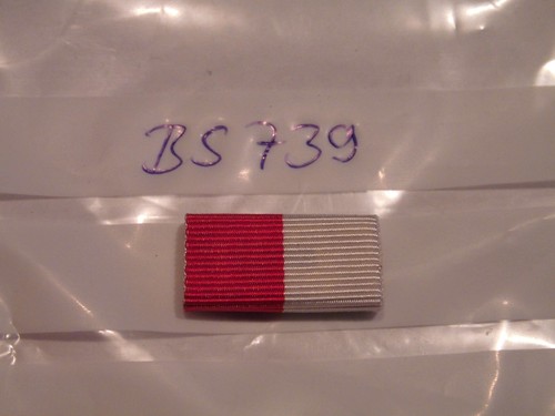 Bandspange rot weiß - , 25mm